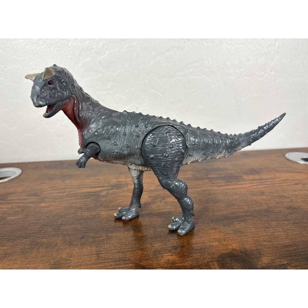 Terra by Battat Carnotaurus Dinosaur Action Figure Gray Red Articulated H60007